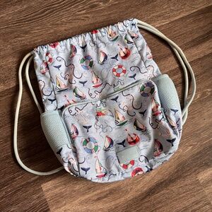 Vera Bradley Really Regatta Reactive Deluxe Drawstring Backsack